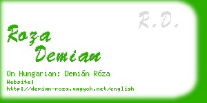 roza demian business card